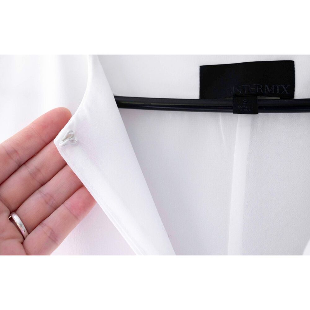 Intermix White Keyhole Neckline Split Back Long B… - image 5